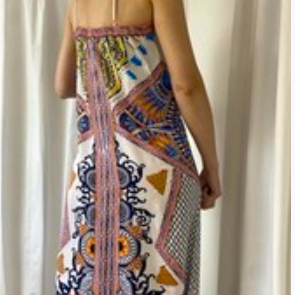 Jealous Tomato Multicolor Geometric Print Maxi Dress